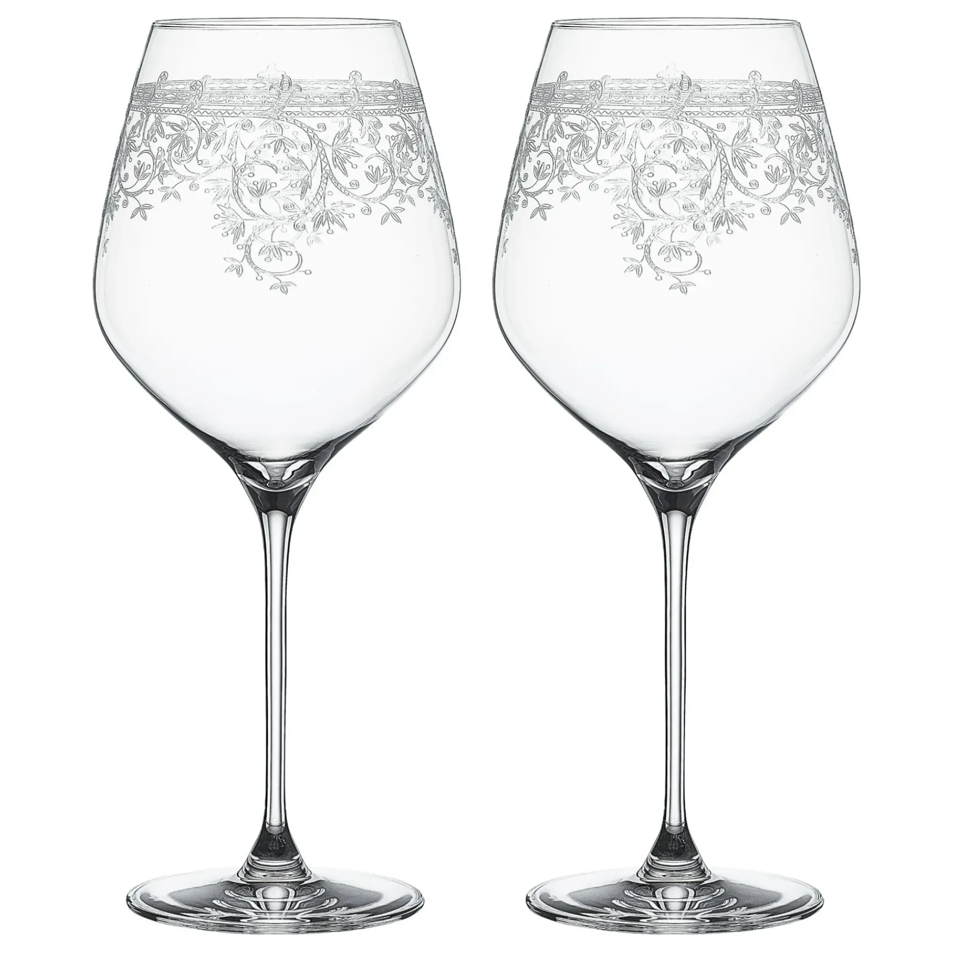 Arabesque Burgundy Rodvinsglass 84 Cl 2-Pakning