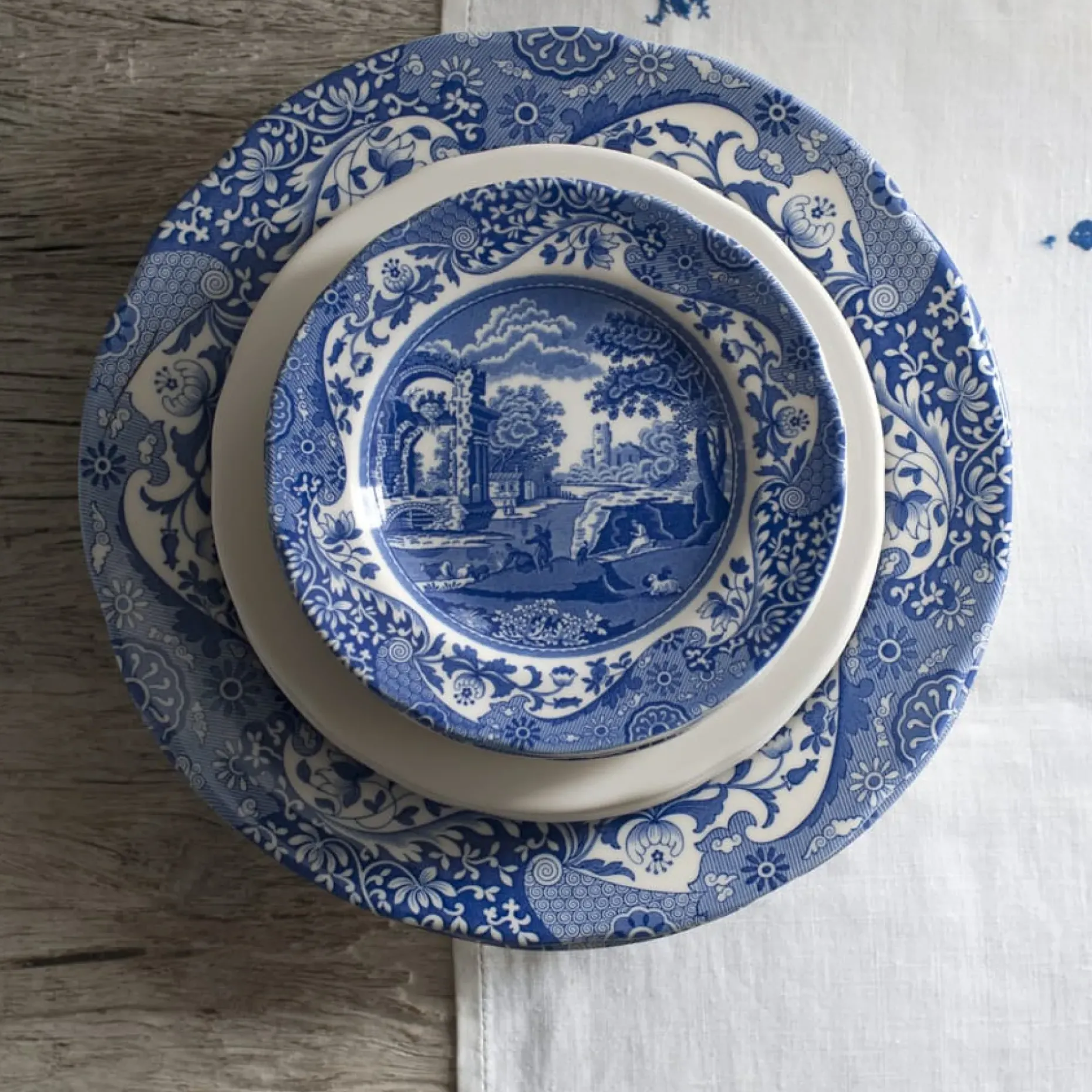 Blue Italian Tallerken