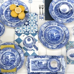 Blue Italian Tekopp Med Skal