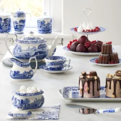 Blue Italian Tekopp Med Skal