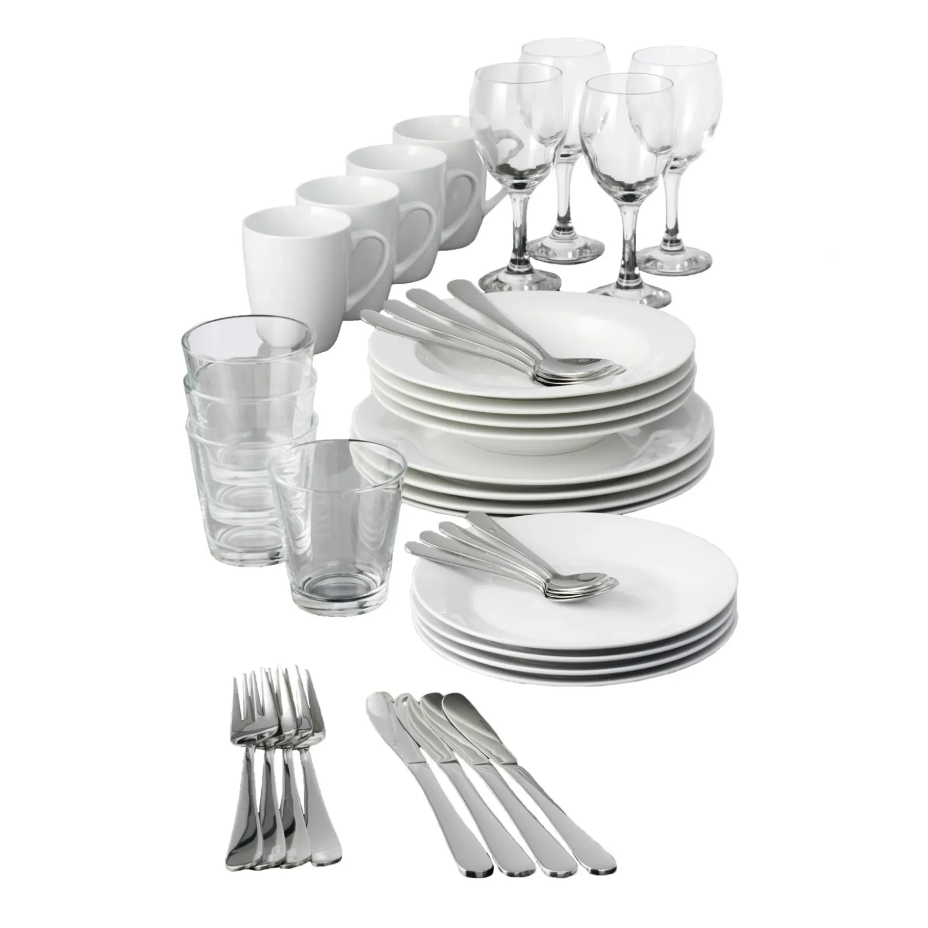 Cafe Serveringssett 40 Deler