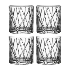 City Double Old Fashioned Glass 4-Pakk