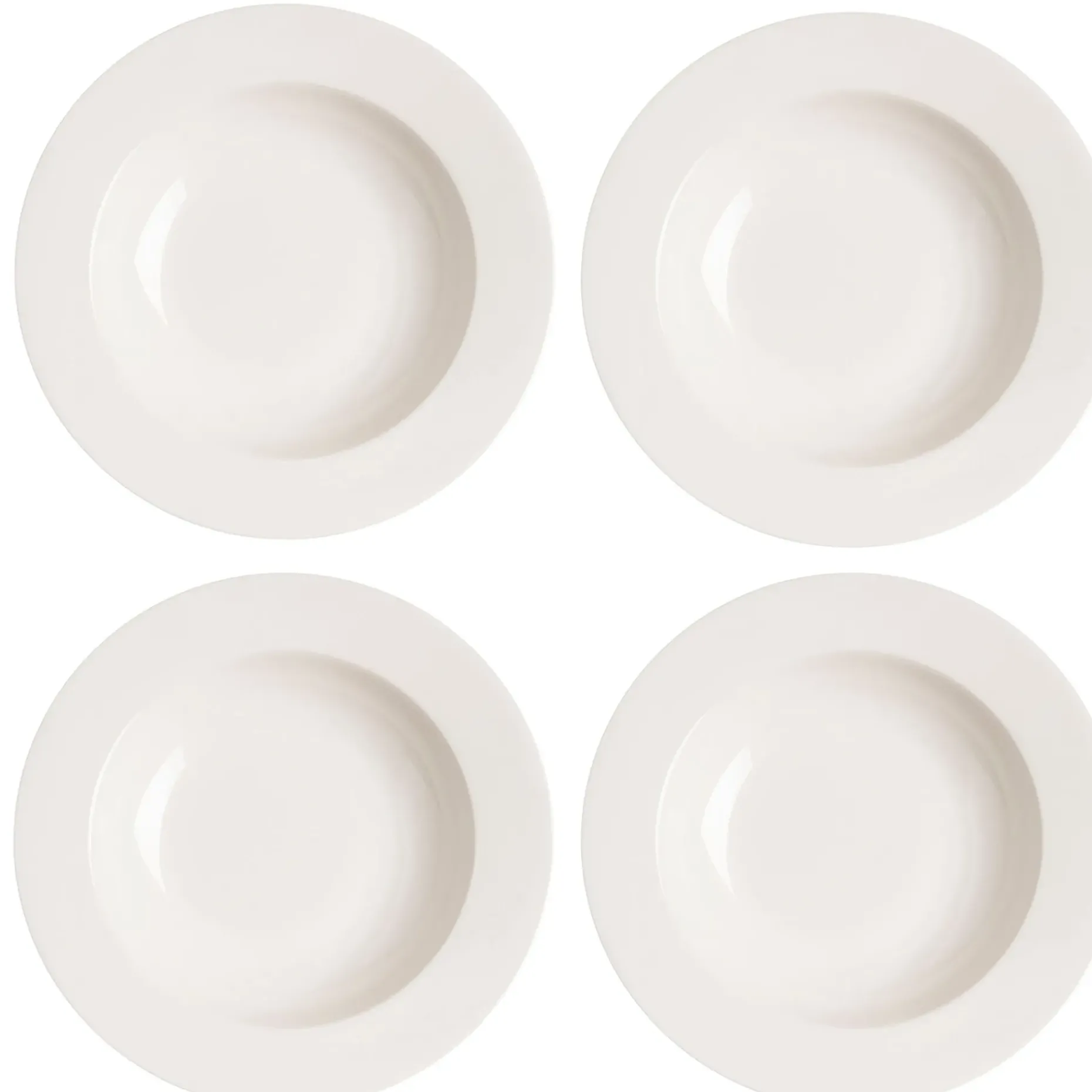 Kalk Dyp Tallerken 23 Cm 4-Stk.