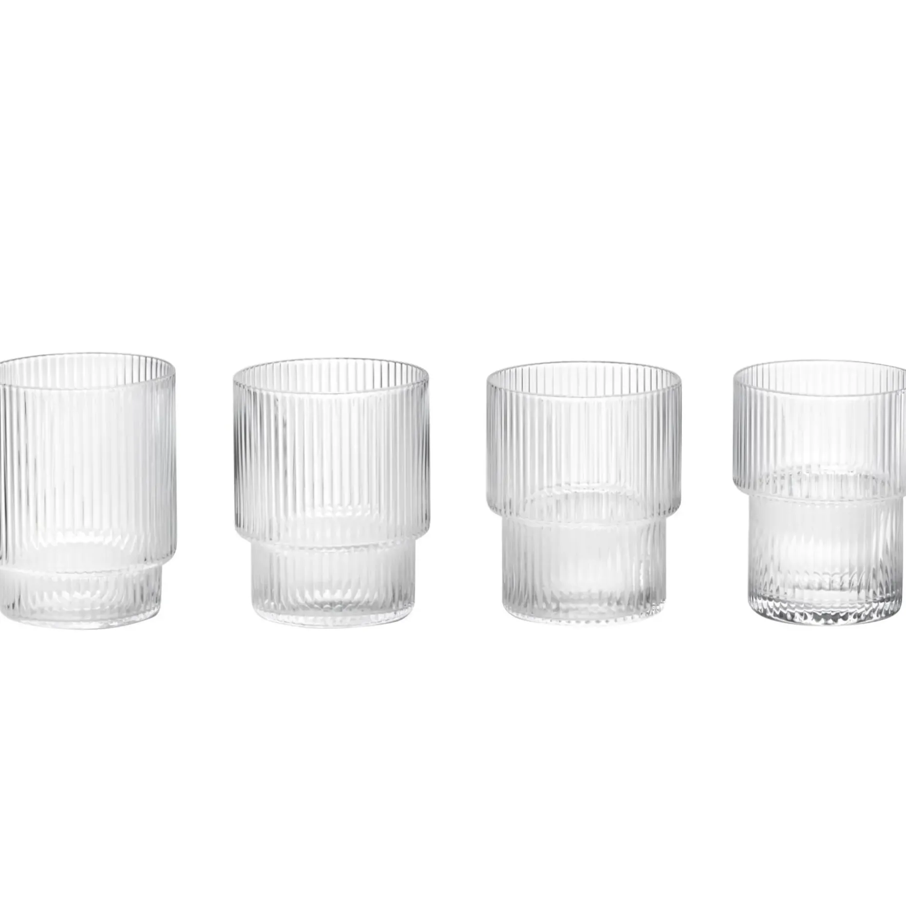 Ripple Glass 4-Pakn.