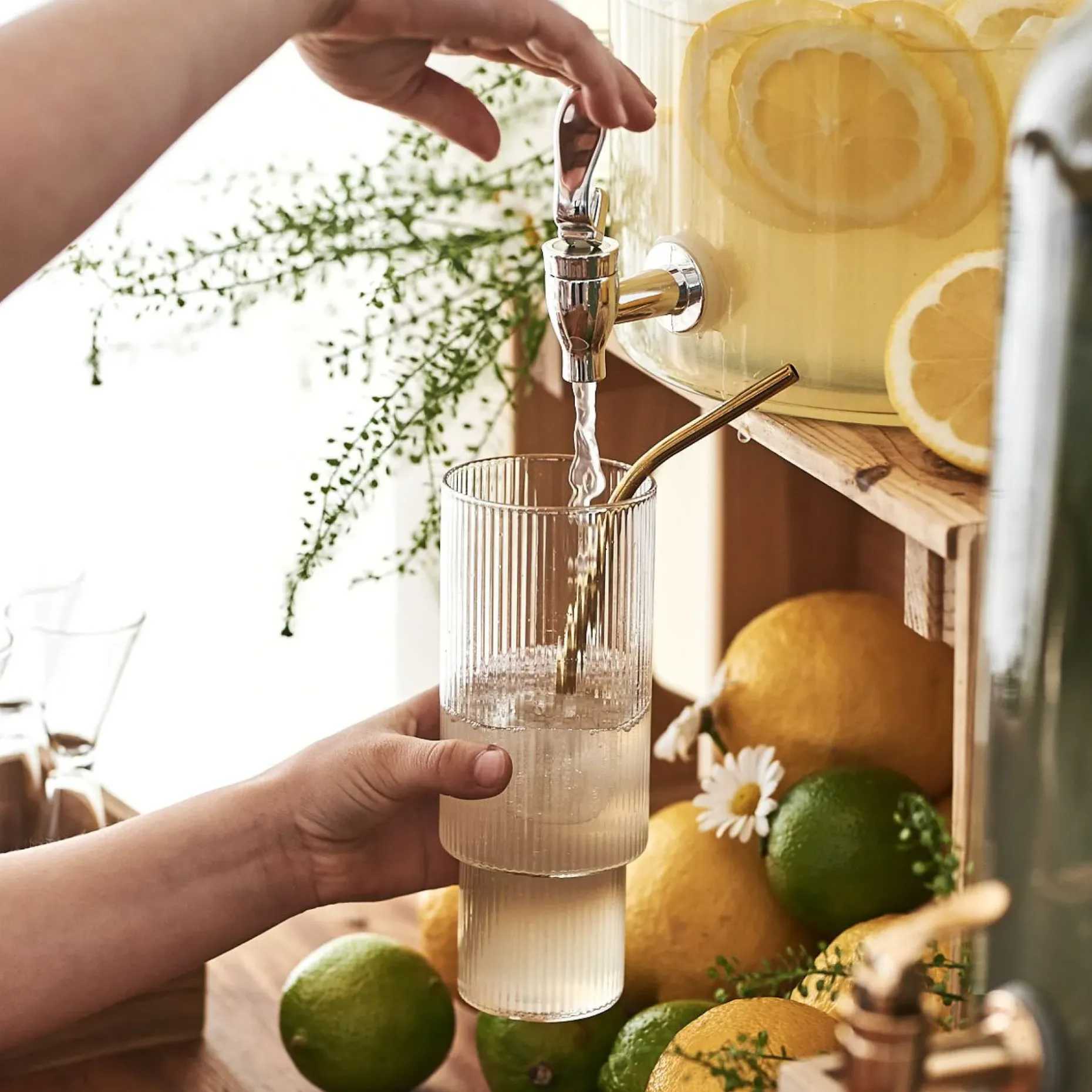 Ripple Long Drink Glass 4-Pakk