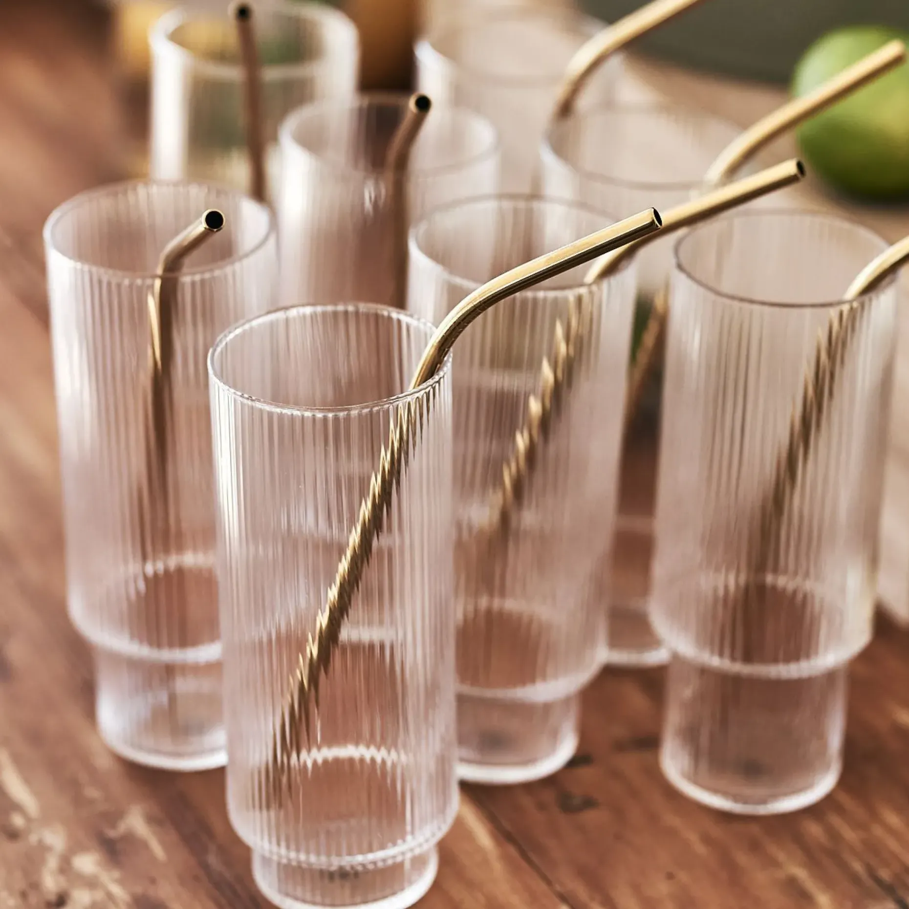 Ripple Long Drink Glass 4-Pakk