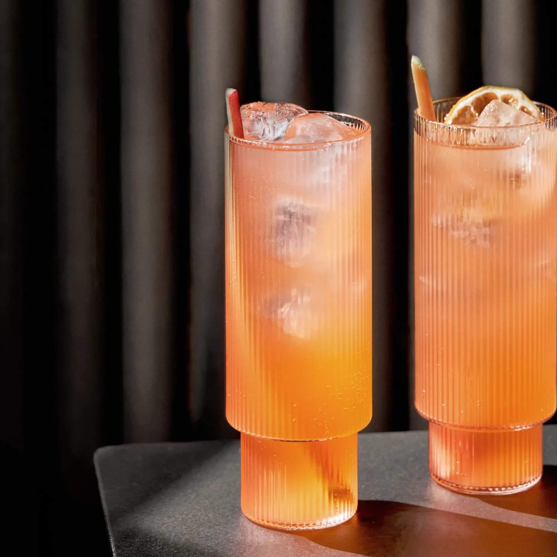Ripple Long Drink Glass 4-Pakk