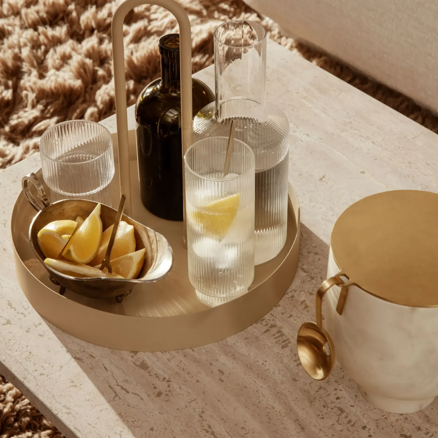 Ripple Long Drink Glass 4-Pakk