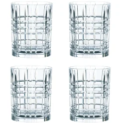 Square Whiskyglass 34 Cl 4-Stk.