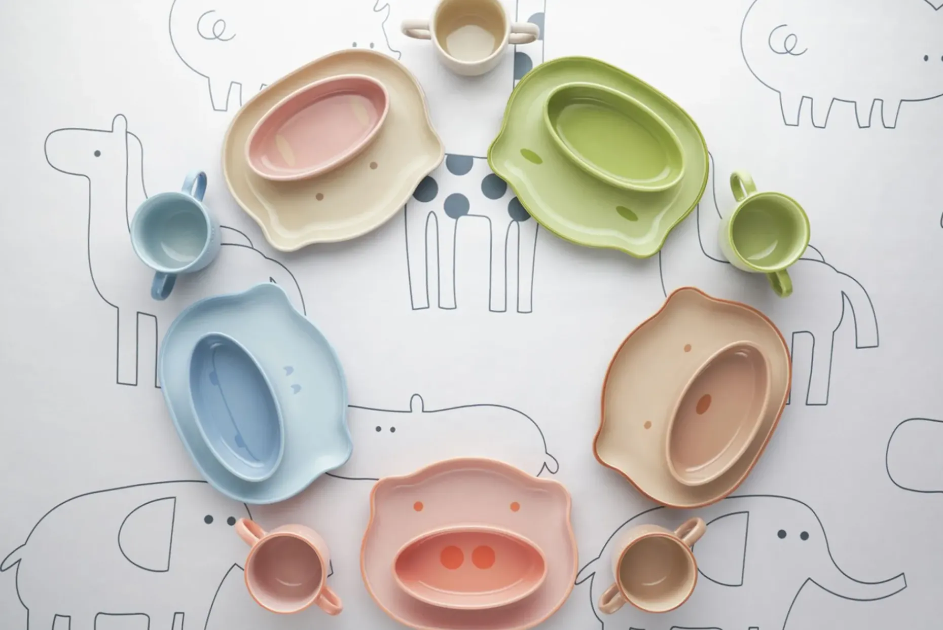 Staub Barneservise 4 Deler