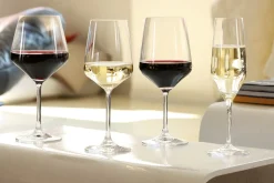 Style Burgundy Rodvinsglass 4-Pakning