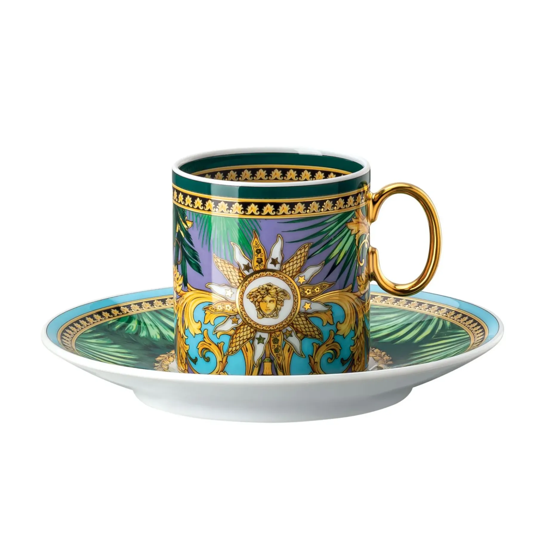 Versace Jungle Animalier Espressokopp Med Fat